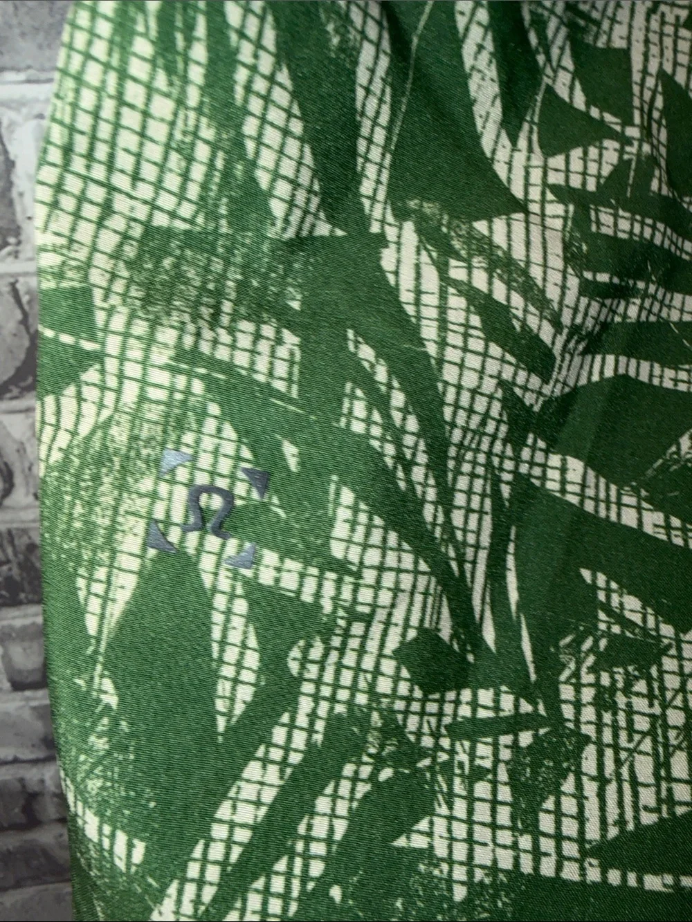 lululemon athletica Green Leaf-Print Workout Shorts